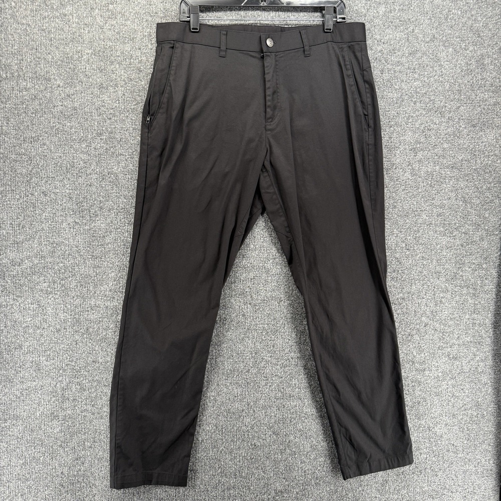Fabletics Pants Mens 36x32 Black High Side Chino Straight Business Casual Office
